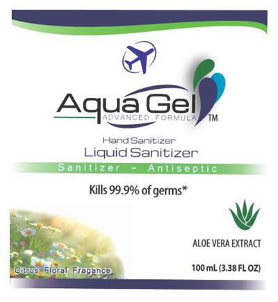 Aqua Gel Liquid Hand Sanitizer 100 mL (Aqua Gel Liquid Hand Sanitizer 100 mL Pdp)